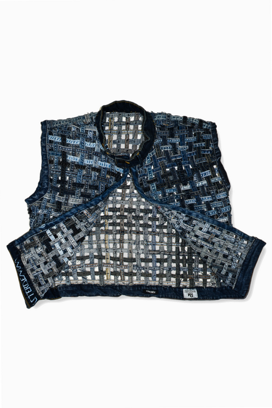 IF DENIM | Woven Body Vest M