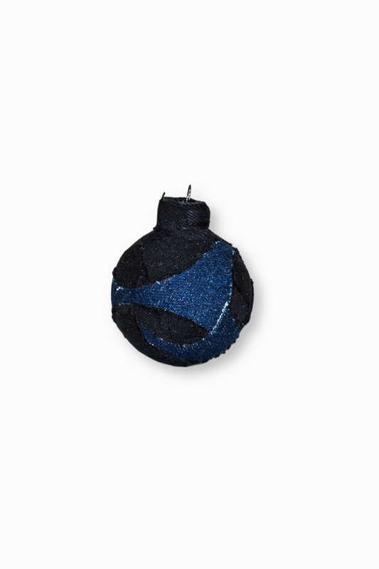 IF DENIM Christmas ball ornament featuring a festive design, perfect for holiday decorations and Christmas tree decor.