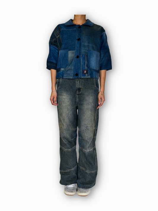 IF DENIM | Cropped Vintage Jacket XS