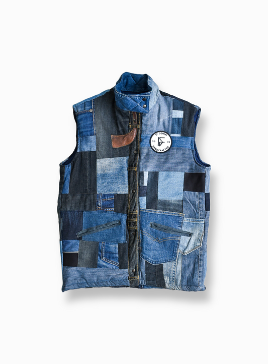 IF DENIM | Patchwork Bodyvest Mid Length L