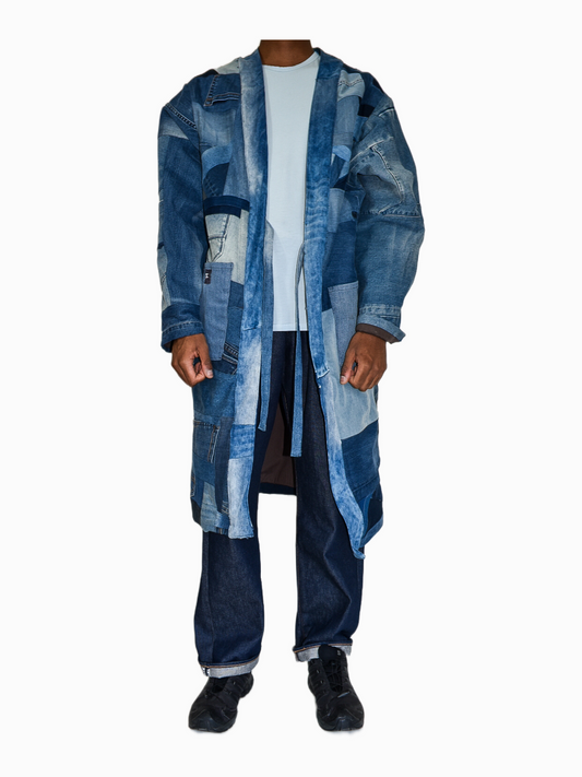 IF DENIM | Patchwork Kimono Long-Length L