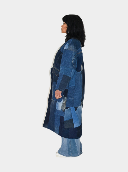 IF DENIM | Patchwork Kimono Long-Length