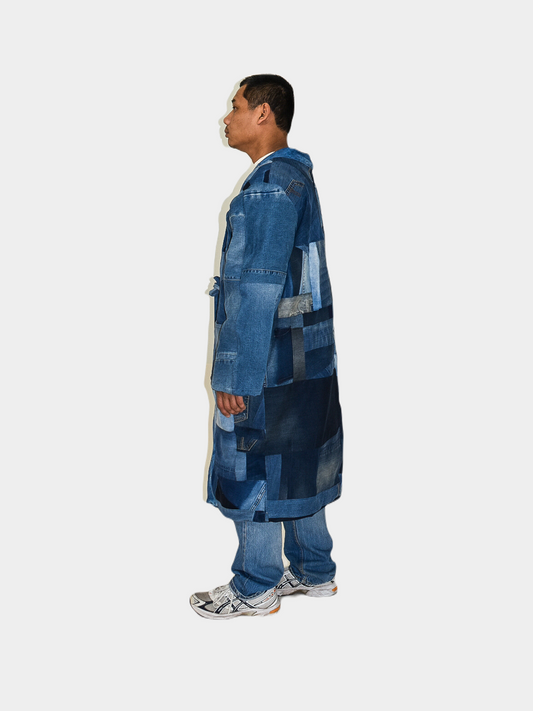 IF DENIM | Patchwork Kimono Long-Length - IF DENIM