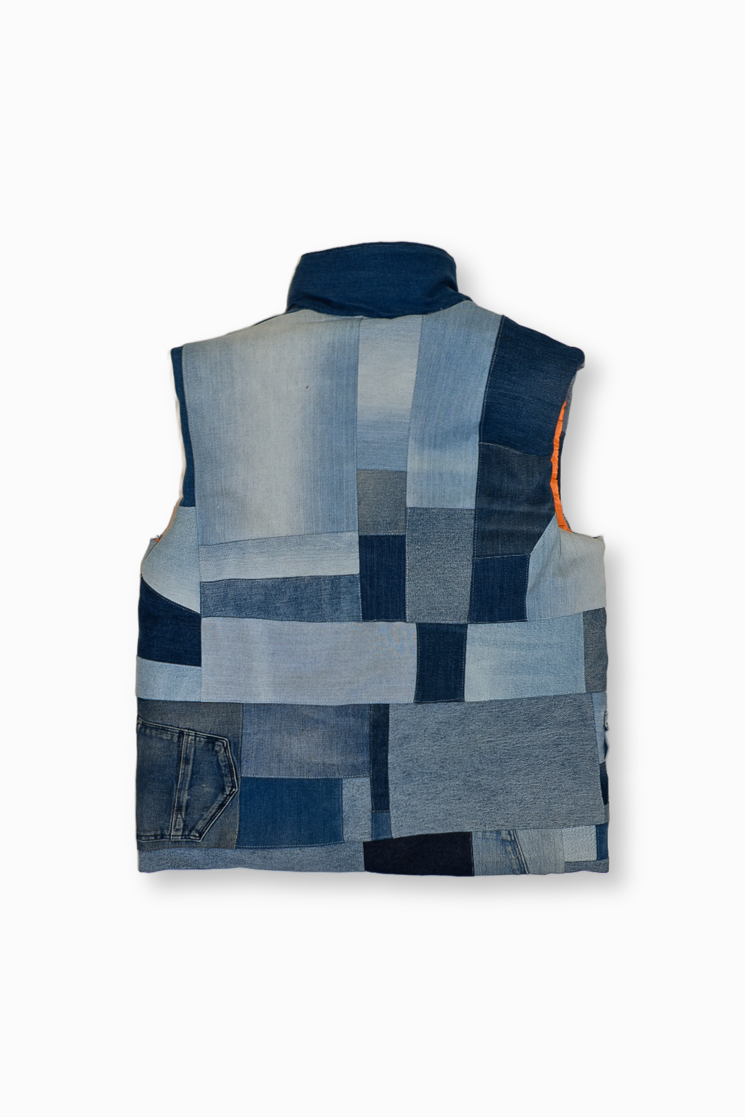 ALS DENIM | Duurzaam handgemaakt patchwork bodyvest L