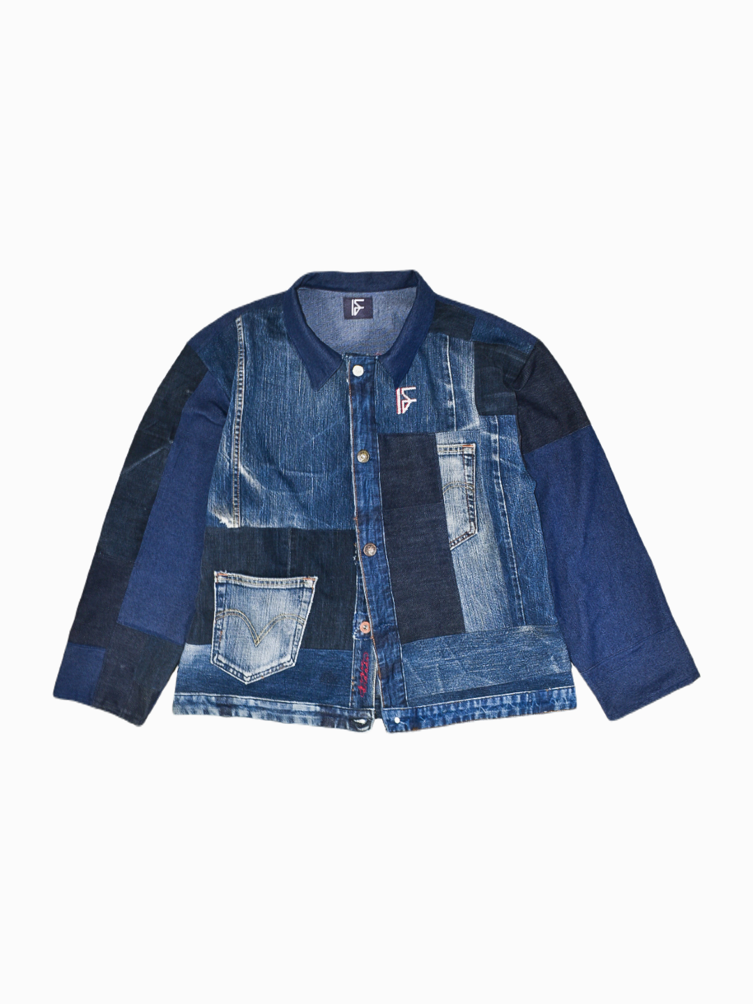 TEGENDRAADS x IF DENIM | Lappendeken jasje