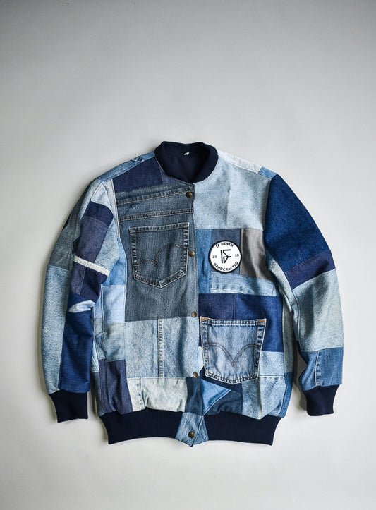 IF DENIM | Sustainable Handcrafted Patchwork Bomberjacket 01 - IF DENIM