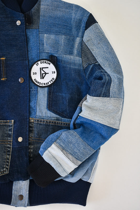IF DENIM | Sustainable Handcrafted Patchwork Bomberjacket 02 - IF DENIM