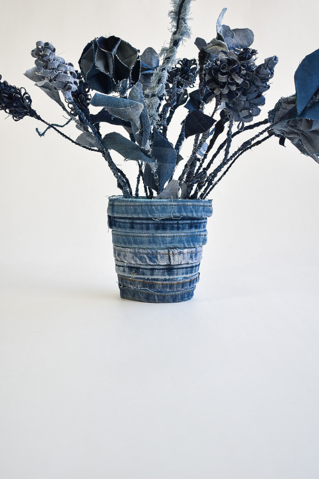 IF DENIM | Upcycled Denim Flowers In A Vase