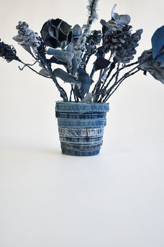 IF DENIM | Upcycled Denim Bouquet In A Vase - IF DENIM