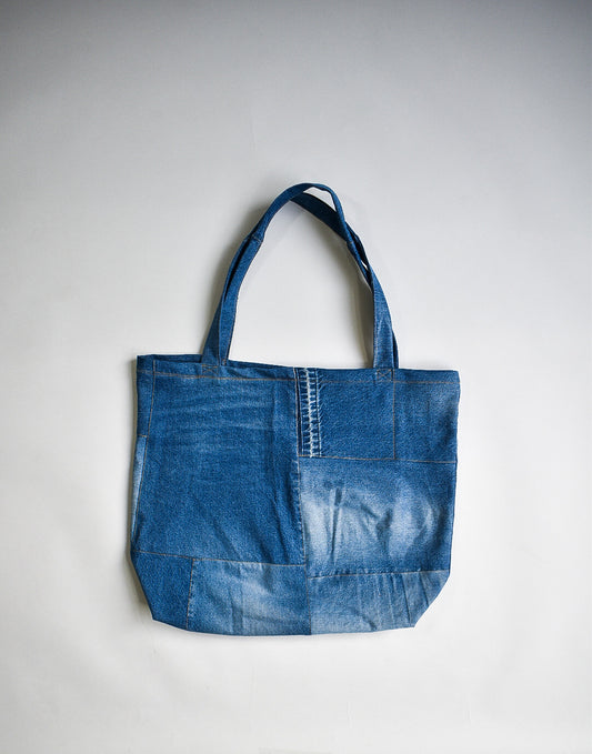 IF DENIM | Sustainable Handcrafted Totebag Worn-out LB - IF DENIM