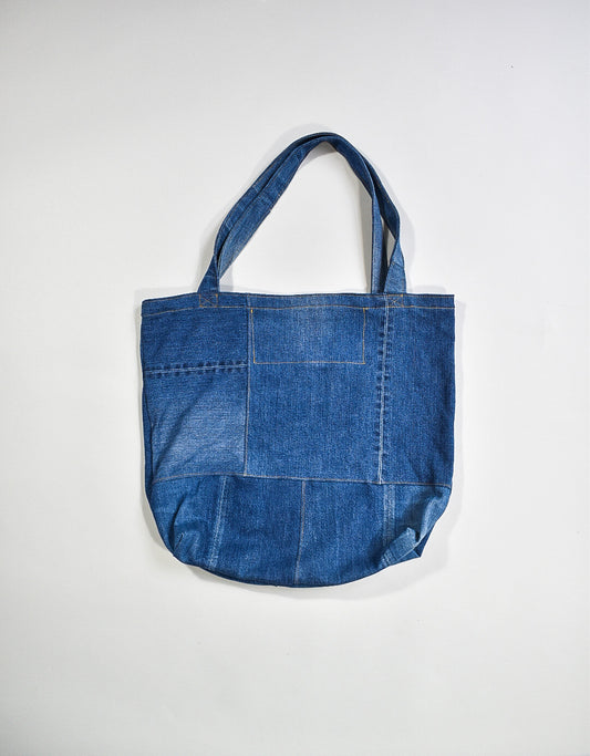 IF DENIM | Sustainable Handcrafted Totebag Worn-out Stone Washed
