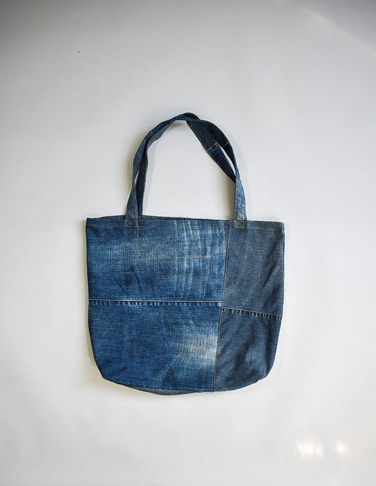 IF DENIM | Sustainable Handcrafted Totebag Worn-out Vintage DB - IF DENIM