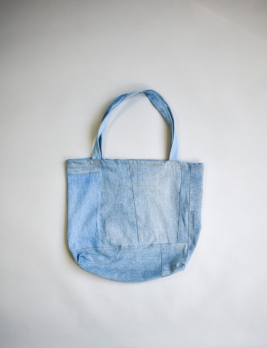 IF DENIM | Sustainable Handcrafted Totebag Worn-out Vintage LB - IF DENIM