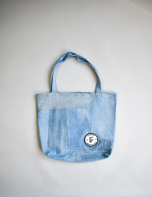 IF DENIM | Sustainable Handcrafted Totebag Worn-out Vintage LB - IF DENIM