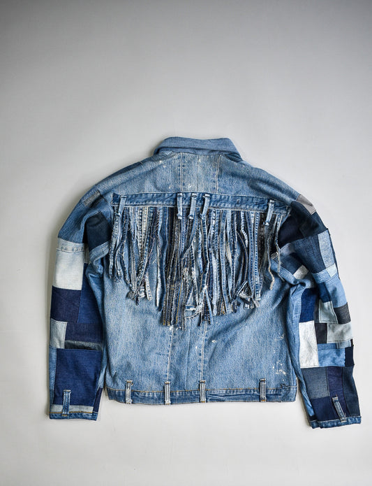 IF DENIM | Sustainable Handcrafted Western Patchwork Jacket 02 - IF DENIM