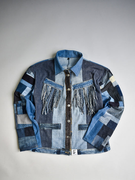 IF DENIM | Sustainable Handcrafted Western Patchwork Jacket 01 - IF DENIM