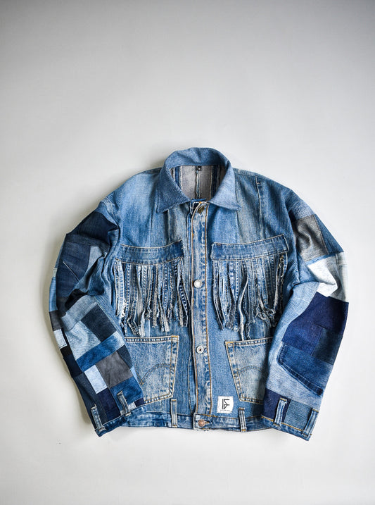 IF DENIM | Sustainable Handcrafted Western Patchwork Jacket 02 - IF DENIM