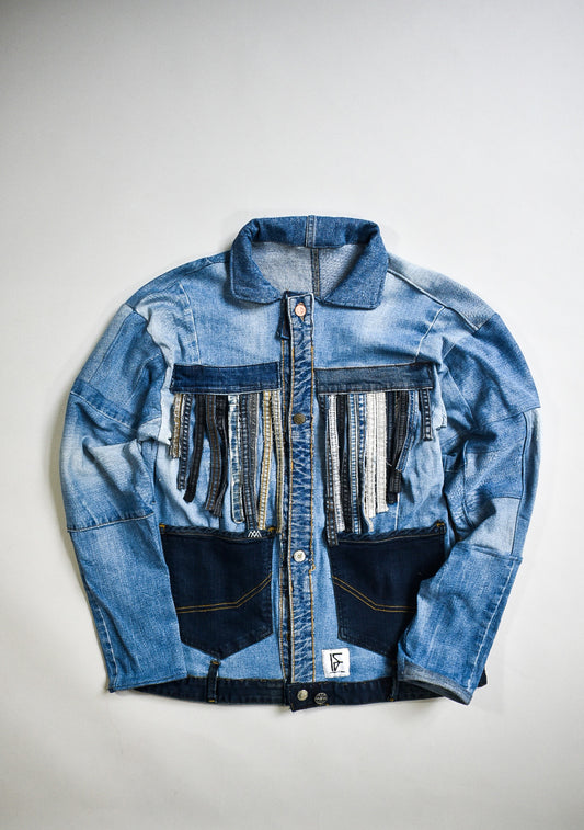 IF DENIM | Sustainable Handcrafted Western Patchwork Jacket S - IF DENIM