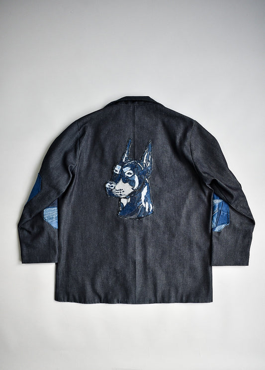 IF DENIM | Sustainable Handcrafted Doberman Workwear Denim Jacket - IF DENIM