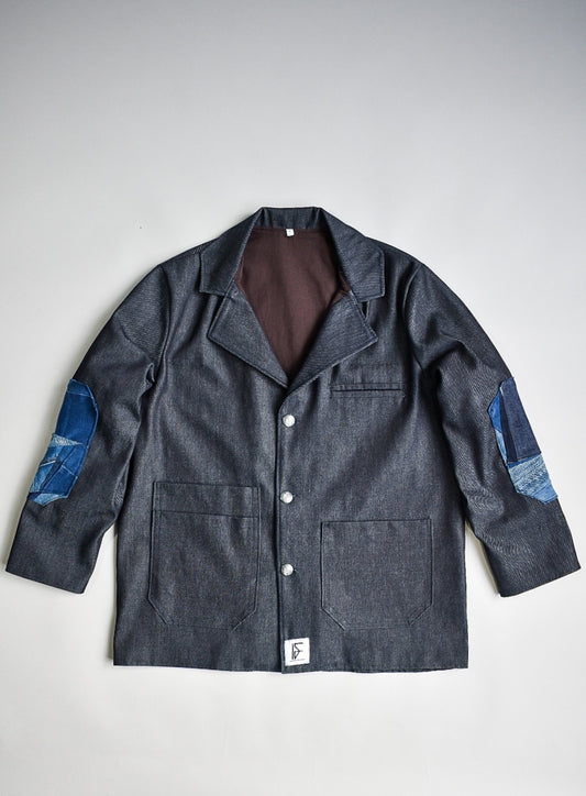 IF DENIM | Sustainable Handcrafted Doberman Workwear Denim Jacket - IF DENIM