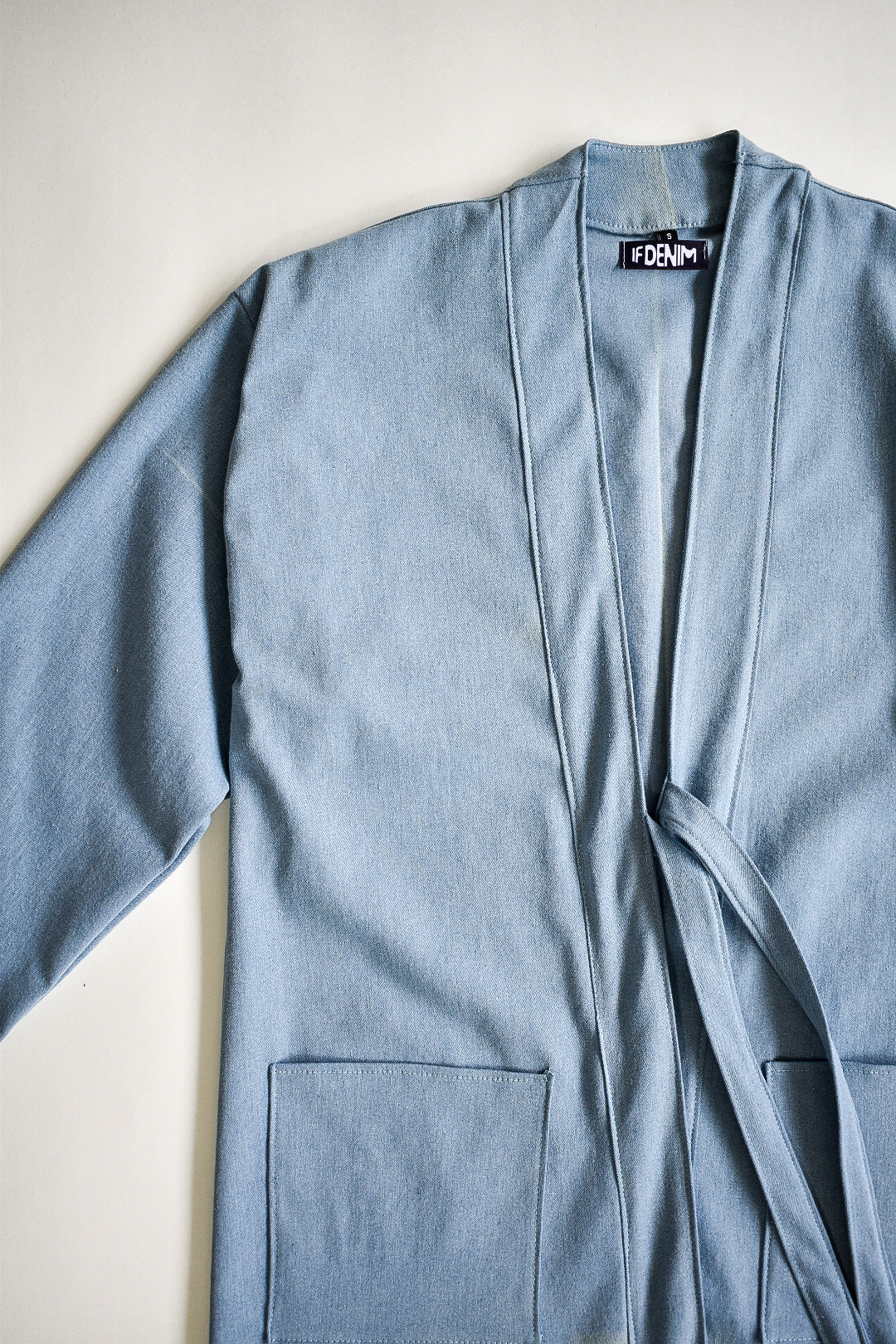 ALS DENIM | Duurzame handgemaakte kimono halflange LB