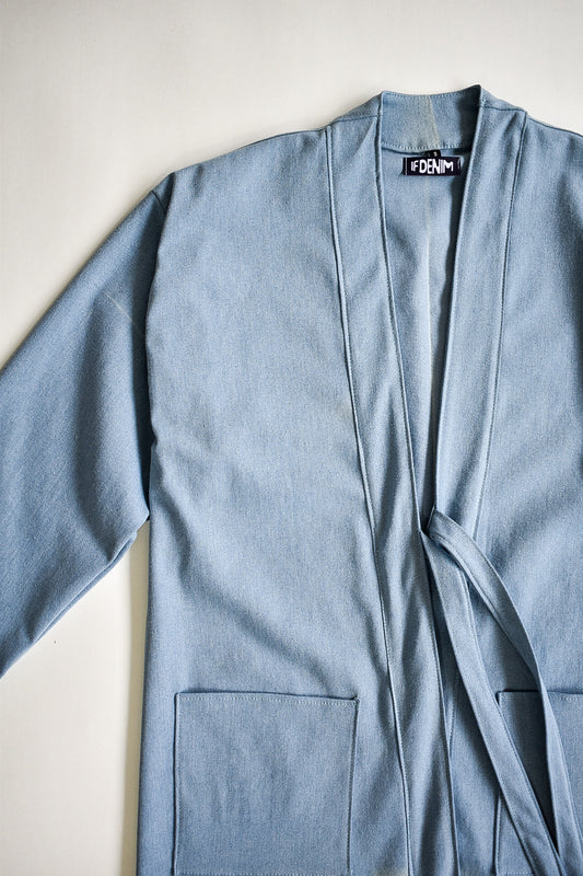 IF DENIM | Sustainable Handcrafted Kimono Mid Length LB - IF DENIM