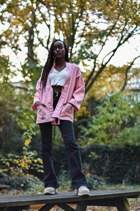 IF DENIM | Sustainable Handcrafted Kimono Pink - IF DENIM