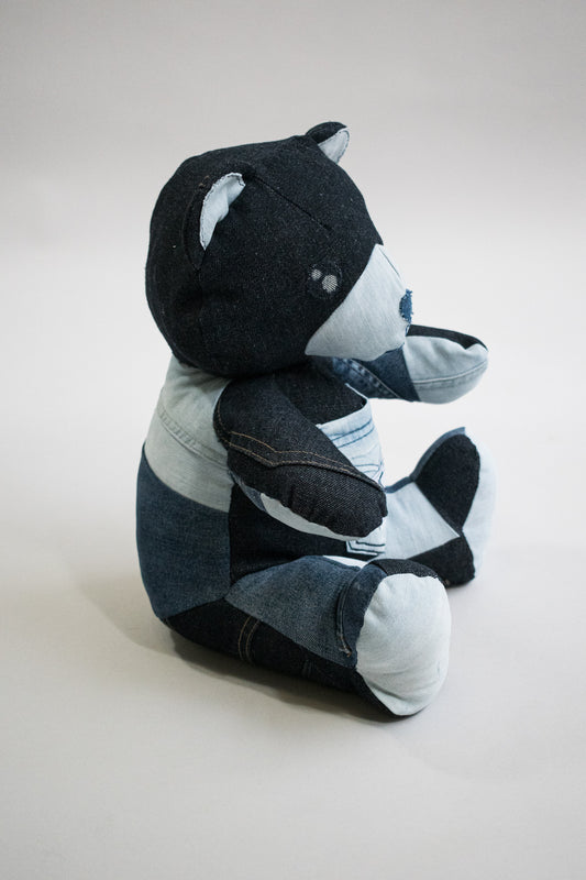 IF DENIM | Patchwork Denim Bear LB - IF DENIM