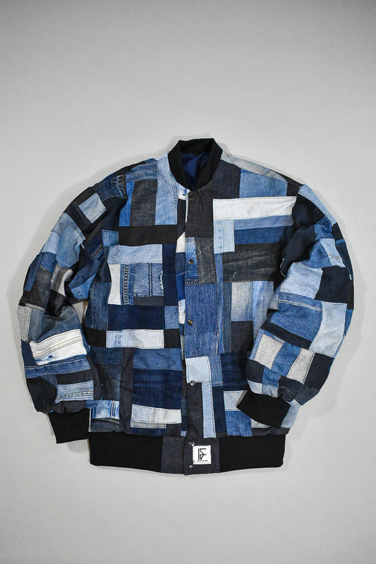 IF DENIM | Sustainable Handcrafted Patchwork Bomberjacket - IF DENIM